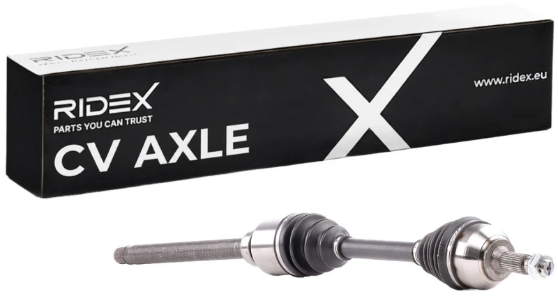 Image of RIDEX 13D0580 Drive shaft for 6-speed automatic transmission, Front Axle Right Drive Shaft (13)