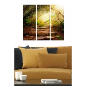 Image of MDF3082694 Multicolor Decorative MDF Painting (3 Pieces)