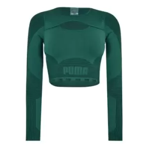 Puma Formknit Seamless Long Sleeve Top Womens - Green