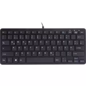 image of R-GO Tools Compact (RGOECQZB) Corded Keyboard German, QWERTZ, Windows Black