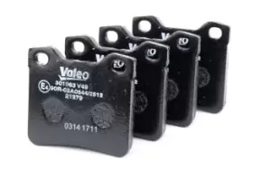 Image of VALEO Brake pad set 301063 Brake pads,Brake pad set, disc brake PEUGEOT,607 (9D, 9U),406 Break (8E/F),406 Coupe (8C),406 (8B)