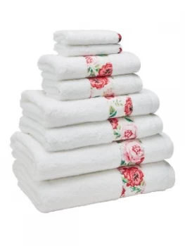 image of Cath Kidston Antique Rose Band 8 Piece Towel Bale