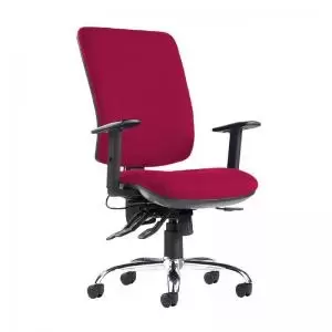 Image of Senza ergo 24hr ergonomic asynchro task chair - Diablo Pink