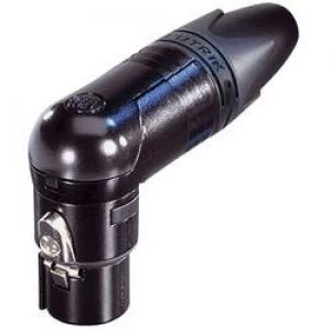 Image of XLR connector Socket right angle Number of pins 4 Silver Neutrik NC4FRX