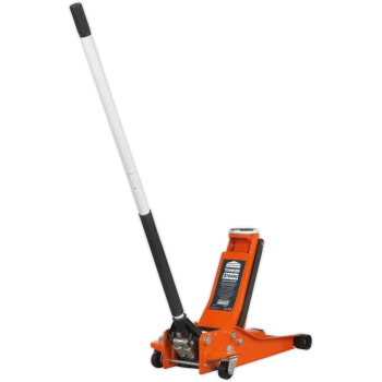 Image of Sealey 2 Tonne Low Entry Rocket Lift Trolley Jack Orange