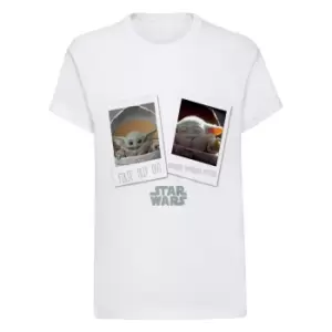 Image of Star Wars: The Mandalorian Boys First Trip Out The Child T-Shirt (7-8 Years) (White)