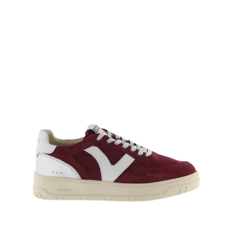 Image of Victoria Womens split leather contrast sneakers Victoria Seul Rouge Female 36
