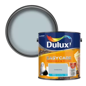 Image of Dulux Easycare Washable & Tough Coastal Grey Matt Emulsion Paint 2.5L