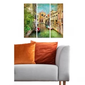 Image of MDF1281012 Multicolor Decorative MDF Painting (3 Pieces)