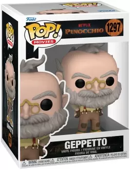 image of Pinocchio Geppetto vinyl figurine no. 1297 Funko Pop! multicolor