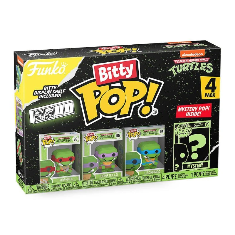 Image of FUNKO Bitty POP: TMNT- 8-Bit 4PK Multi Format An unisex One Size