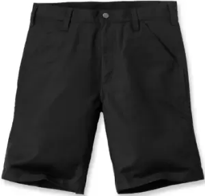 Image of Carhartt Rugged Stretch Canvas Shorts, black, Size 28, black, Size 28