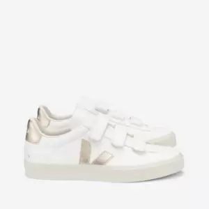 Image of Recife Leather Flatform Trainers with Touch 'n' Close Fastening