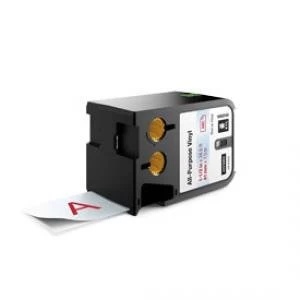 Image of Dymo 1868749 Red On Clear Label Tape 41mm x 7m
