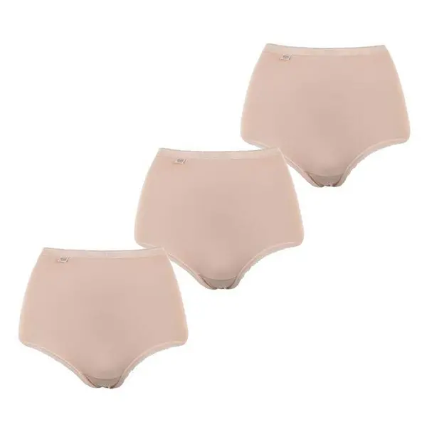Image of Sloggi 3 Pack Maxi Briefs - Beige L