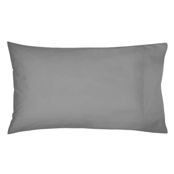 Image of Bedeck of Belfast Fine Linens 300TC Plain Dye Standard Pillowcase - CHARCOAL