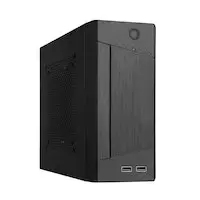 Image of SilverStone SST-ML10B Milo Slim HTPC Mini-ITX Silent Computer Case, black