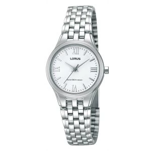 image of Lorus RRS01UX9 Ladies Wrapped Bracelet Dress Watch with White Dial