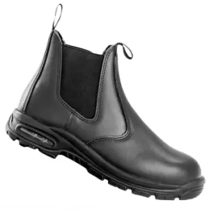 Image of WORK-GUARD by Result Unisex Adult Kane Leather Safety Boots (7 UK) (Black)