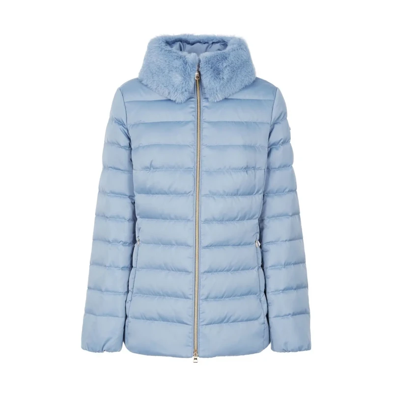 Image of Geox Womens down jacket Geox Bettanie Bleu Female 54