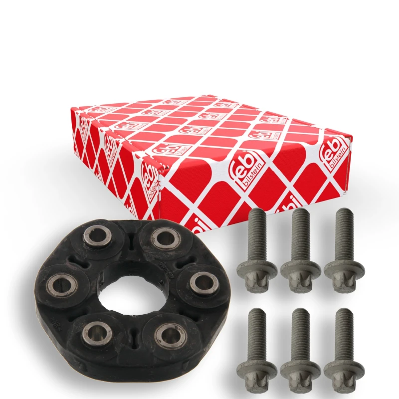 Image of FEBI BILSTEIN 40929 Drive Shaft Coupler with bolts/screws, Bolt Hole Circle Ø: 78mm Joint,propeller shaft (1427)