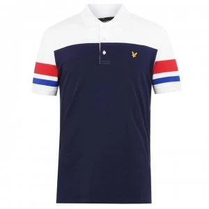 image of Lyle and Scott Contrast Polo Shirt - Navy Z99