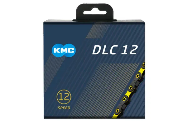 Image of KMC DLC12 Chain 12S 126 Links - Yellow