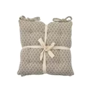 Image of Crossland Grove SG Recy Cott Geo Seatpad Taupe 430x430mm (2pk)