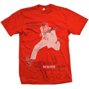 image of StudioCanal - The Man In The White Suit Unisex Large T-Shirt - Red