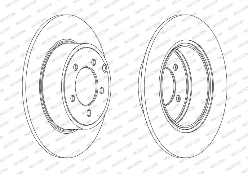 Image of Brake disc FERODO DDF1763C