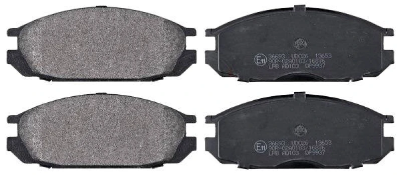 Image of A.B.S. 36693 Brake pad set without integrated wear sensor Brake Pad Set,disc brake (402)