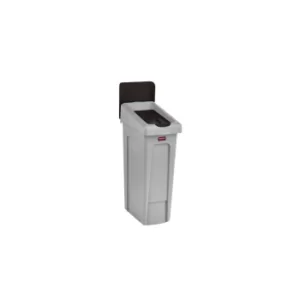 Image of Slim Jim Recycling Station Closed Lid Brown