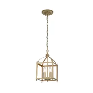 Image of Kichler Larkin Lanterns Pendant Ceiling Light Painted Natural Brass