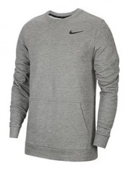 Image of Nike Training Therma Crew Neck Top - Dark Grey