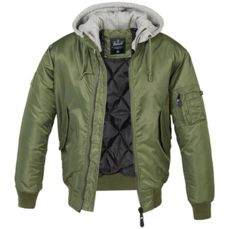 Image of Brandit MA1 Sweathood Bomber Jacket olive XXL Men