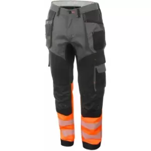 image of Beeswift - HIVIS TWO TONE TROUSERS OR/BLK 34 - Orange / Black - Orange / Black