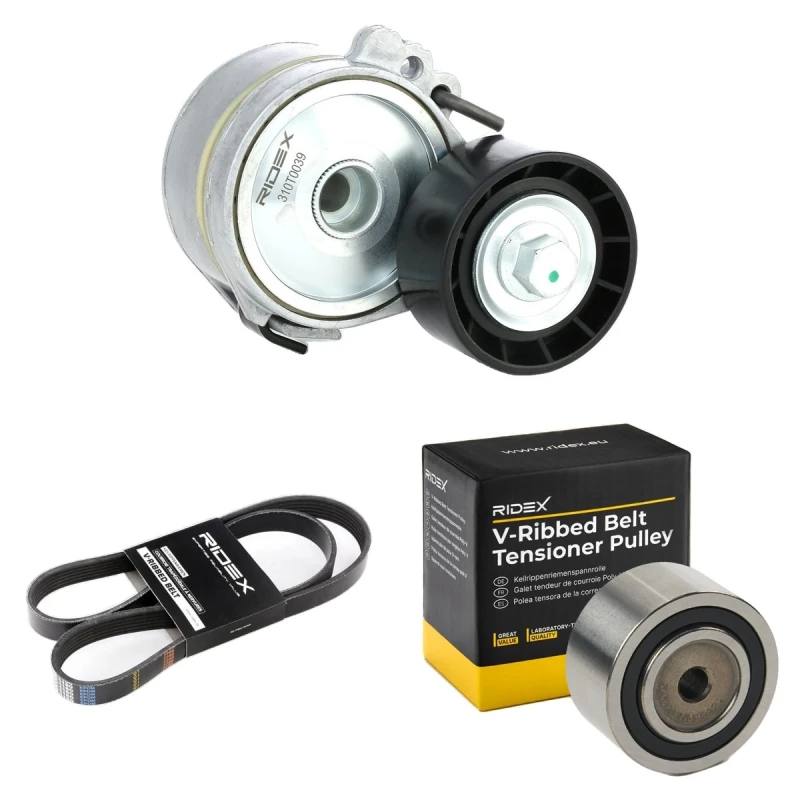 Image of RIDEX 542R0129 V-ribbed belt set V-Ribbed Belt Set (542)
