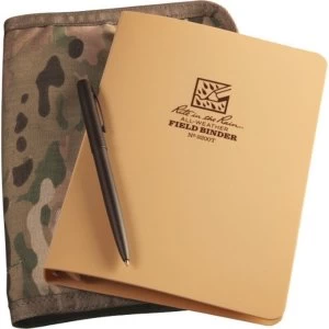 image of Rite In The Rain Unisex's Tactical Kit Binder 5 Loose Leaf 4.5 x 7" & R-97, Tan