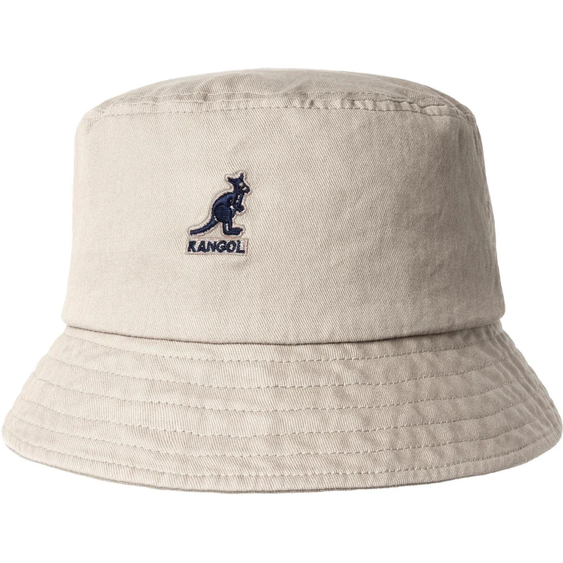 Image of Kangol Adults Washed Bucket Hats Beige unisex Extra Lge
