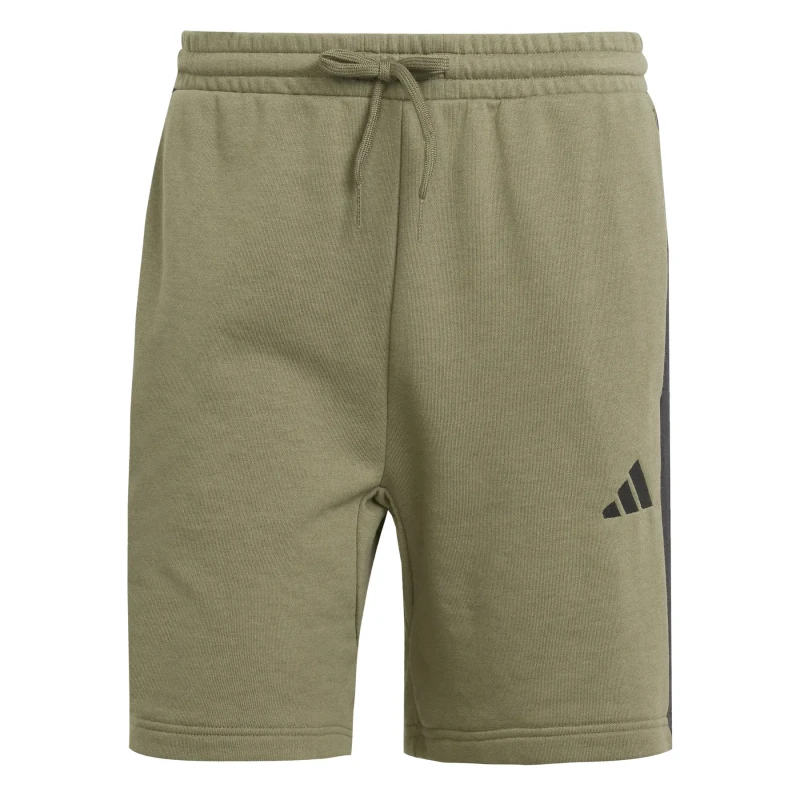 Image of adidas Essentials 3 Stripe Fleece Shorts Mens - Green Green L