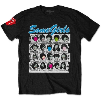 Image of The Rolling Stones - Some Girls Album Unisex Large T-Shirt - Black
