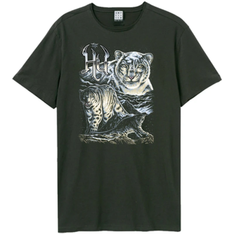 Image of Amplified Amplified Men Snow Leopards The Hu T-Shirt in Charcoal Size: X-Small Charcoal XS Male 5063806007241