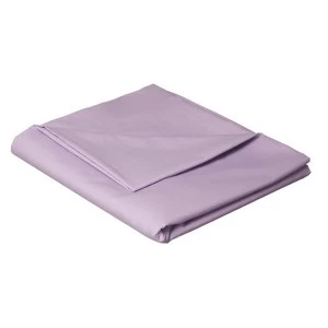 image of Catherine Lansfield Non-Iron Plain Dye Flat Sheet - Lilac Double