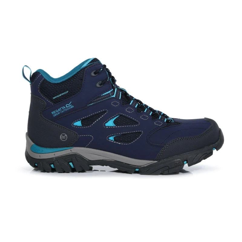 Image of Regatta Lady Holcombe IEP Mid Walking Boots Navy/Azurebl female 6.5 (40)