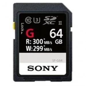 image of Sony SDXC G Series 64GB 300mbs