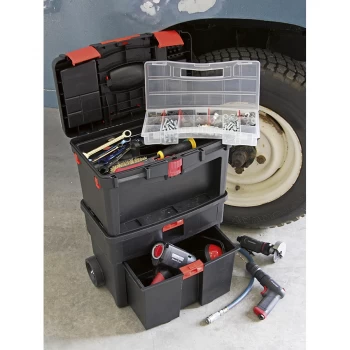 image of SEALEY AP850 Mobile Tool Chest with Tote Tray & Removable Assortment Box