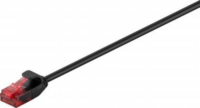 Image of Goobay 71548 networking cable Black 0.25 m Cat6 U/UTP (UTP)