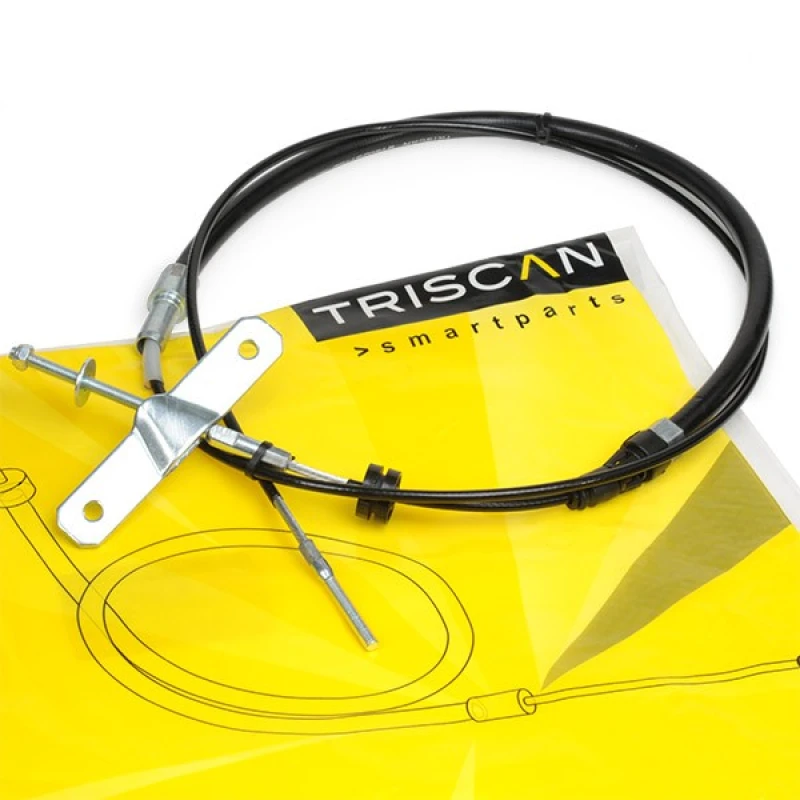 Image of TRISCAN 8140 291159 Brake Cable 1830/517mm Cable,parking brake (124)