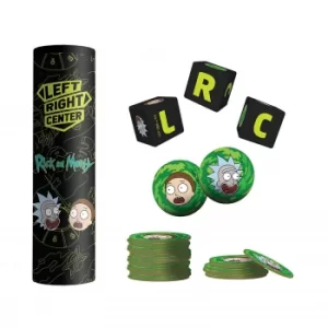 Image of LEFT RIGHT CENTER: Rick and Morty Dice Game