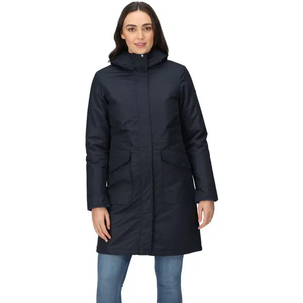 Image of Regatta Womens Romine Waterproof Breathable Parka Coat 8 - Bust 32' (81cm) NAVY RWP351-540-8